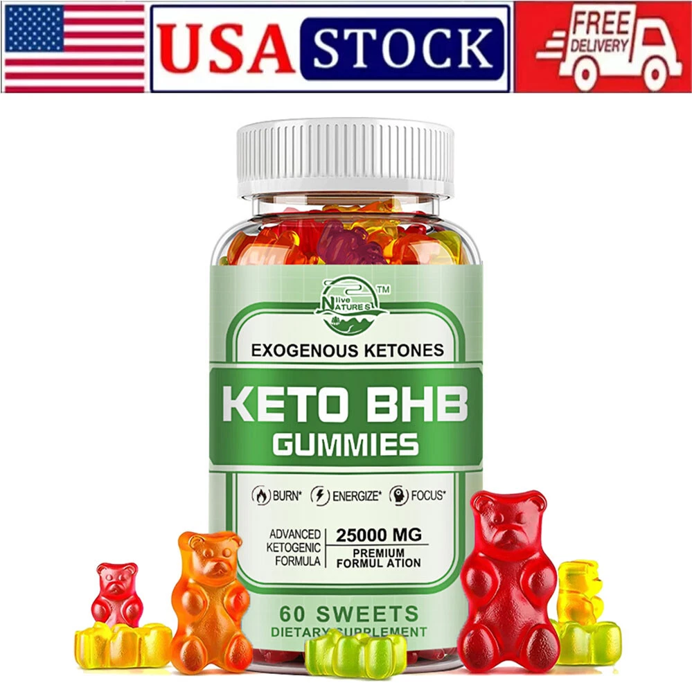 Keto Diet BHB Gummy Fat Burn ACV Weight Loss Detox Keto Diet Pills 60 Gummies