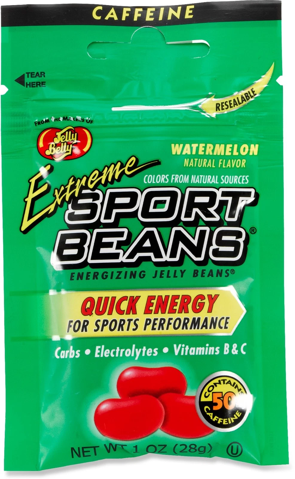 EXTREME WATERMELON SPORT BEANS by Jelly Belly ~ Energizing ~ 3 PACK ~ SHIPS FREE