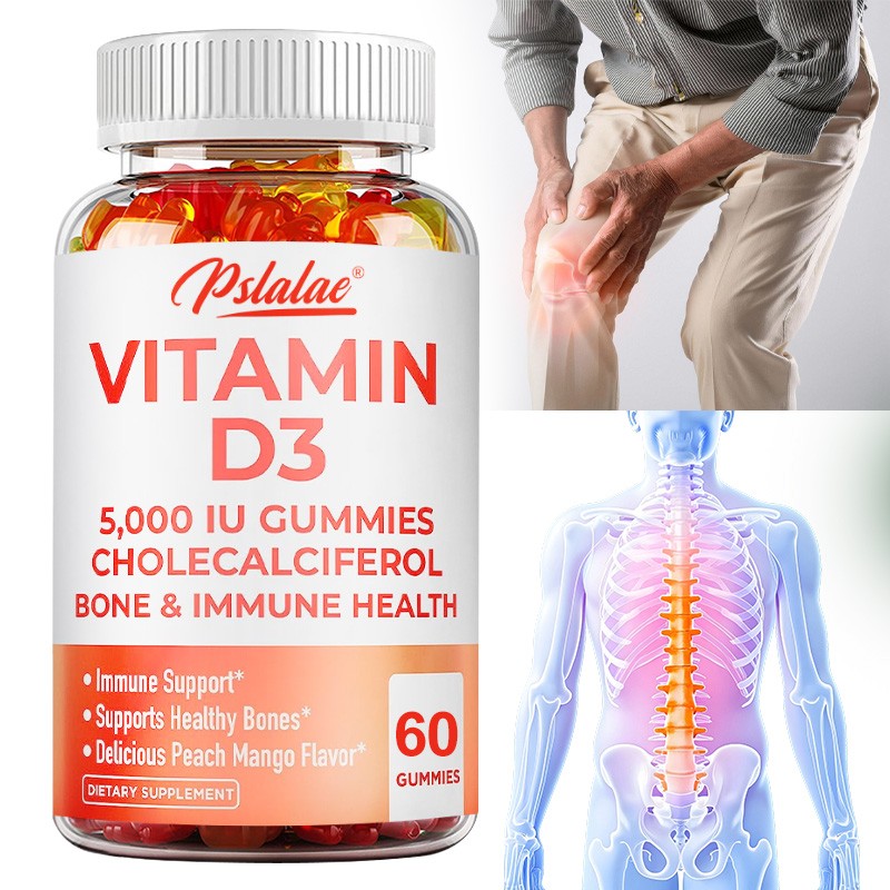 Vitamin D3 Cholecalciferol 5,000 IU Gummies - Immune, Bone, Absorption Support