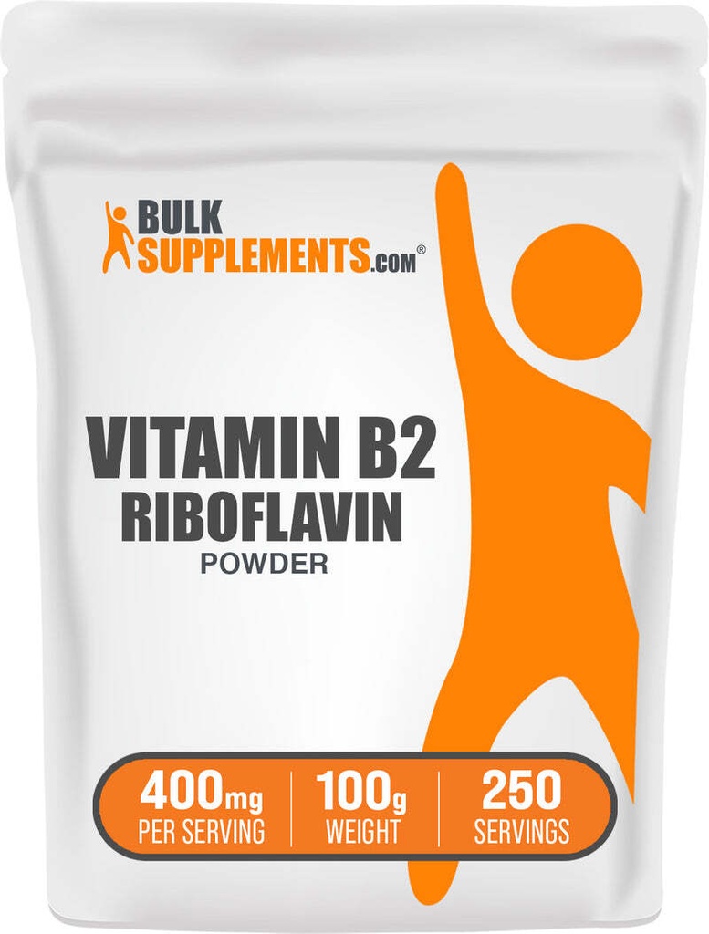 BulkSupplements Riboflavin (Vitamin B2) Powder - 400mg per Serving