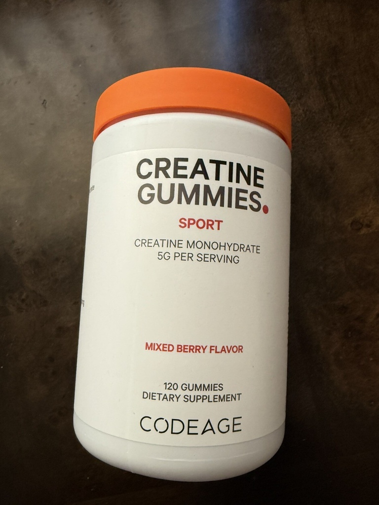 Creatine Monohydrate 120 Gummies Supplement 4 per serv Mixed Berry EXP 9/26 NEW