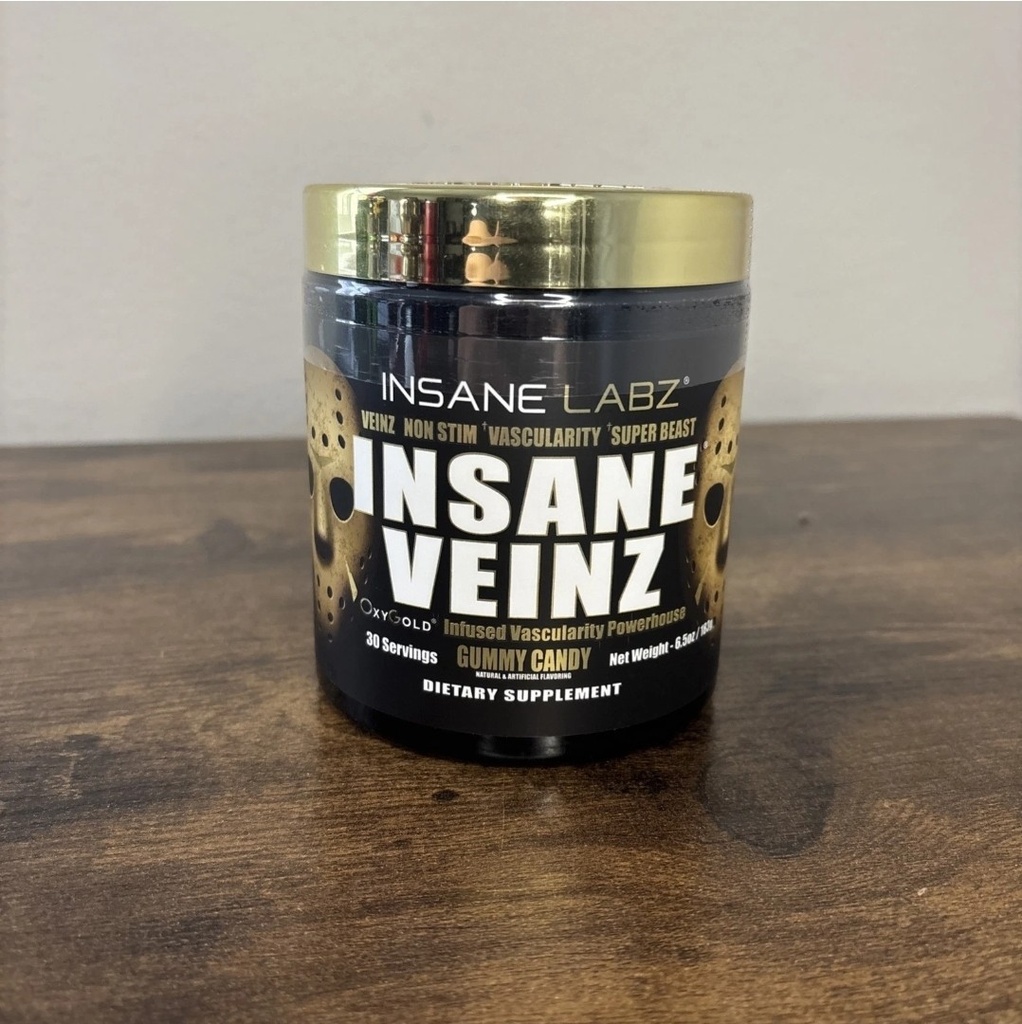 Insane Labz GOLD INSANE VEINZ Vascularity 30 Servings Gummy Candy