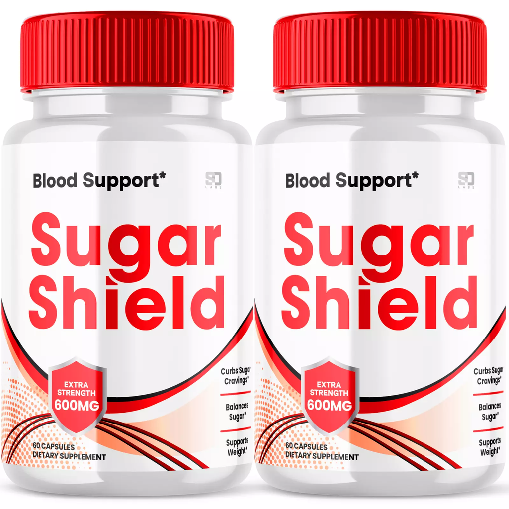 Sugar Shield Blood Sugar Support Capsules - Natural Blend Formula (2 Pack)