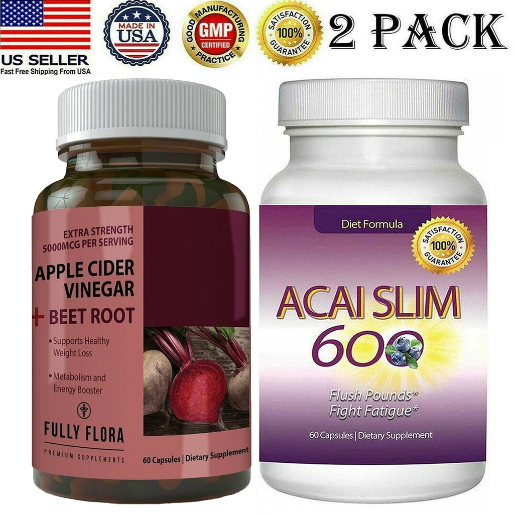Apple Cider Vinegar Beet Root Metabolism Boost Acai Berry Weight Loss Supplement