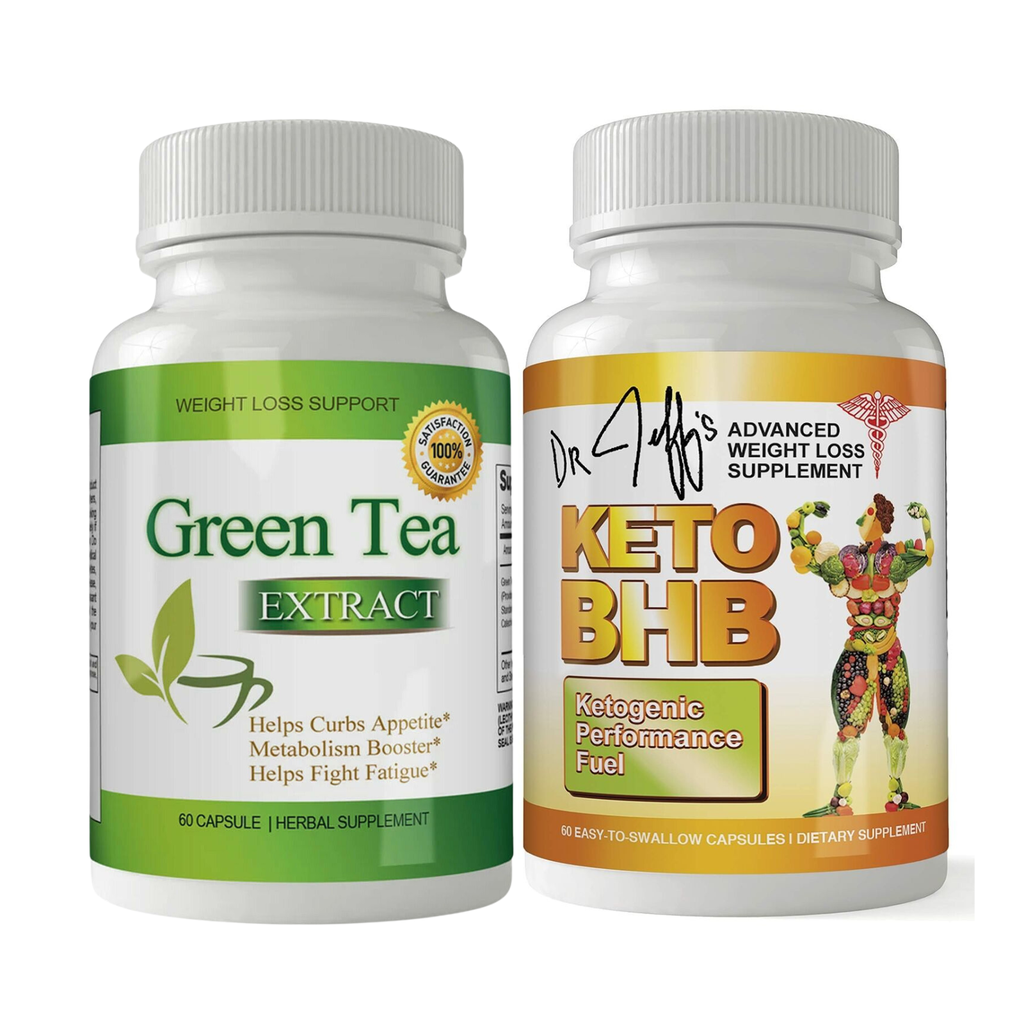Green Tea Extract Appetite Control Supplements & Keto BHB Weight Loss Diet Pills