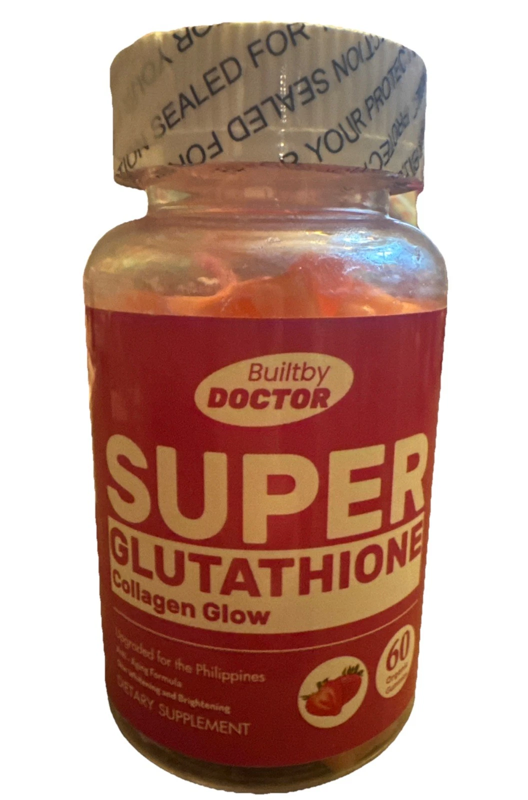 Super Glutathione Collagen Gummies Brighten & Whiten Skin Anti-Aging Exp 8-26
