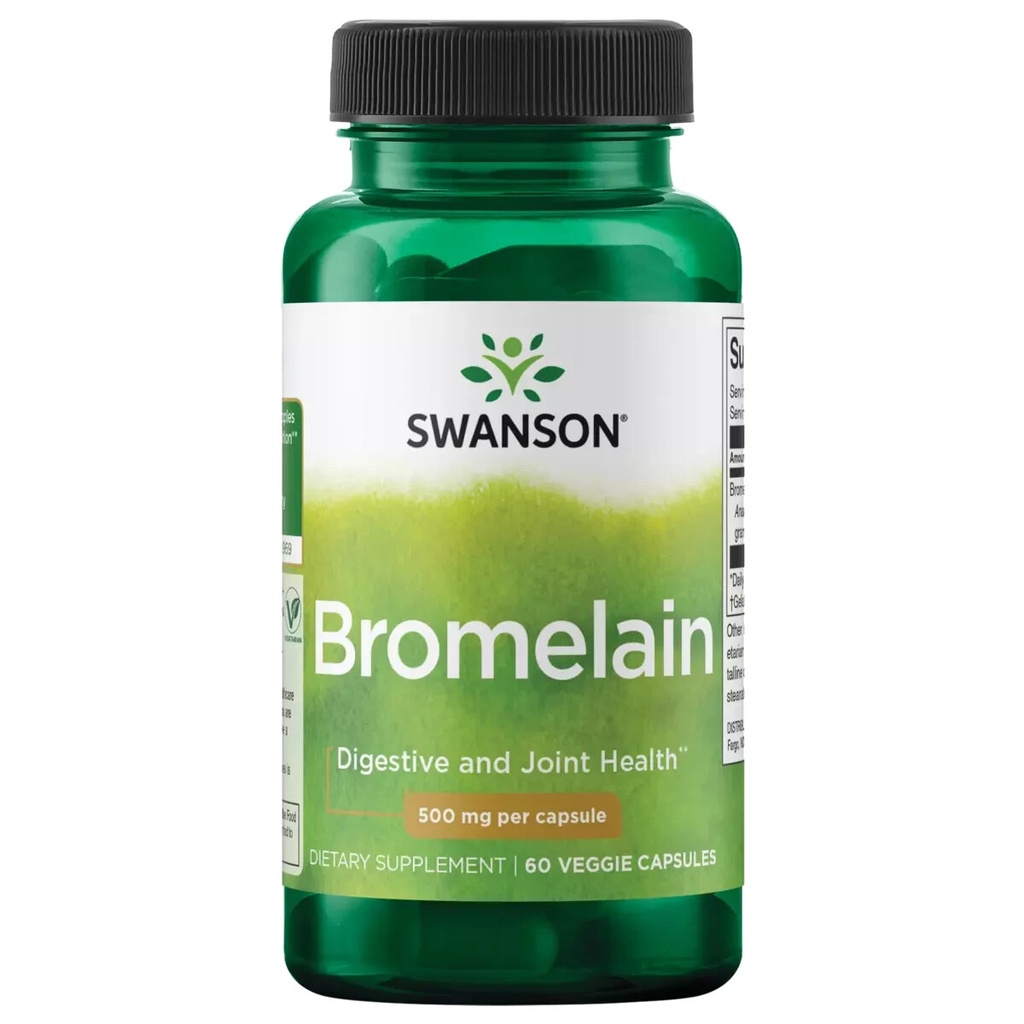 Swanson Bromelain 500 mg 60 Veggie Capsules