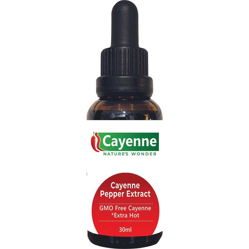 Cayenne Nature's Wonder Cayenne Pepper Extract with dropper 30ml
