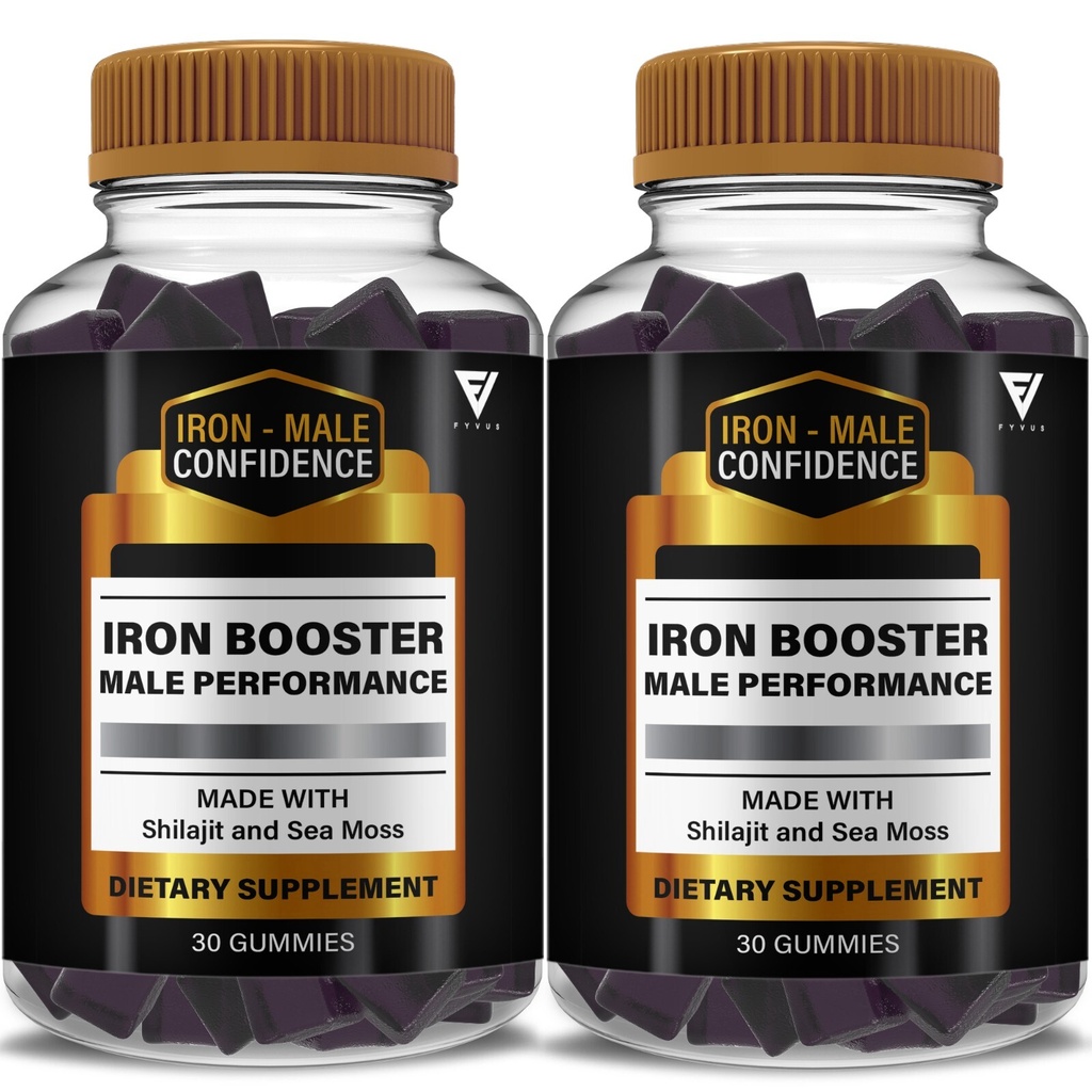 (2 Pack) Iron Booster Male Performance, IronBooster Advanced (2 Month Supply)