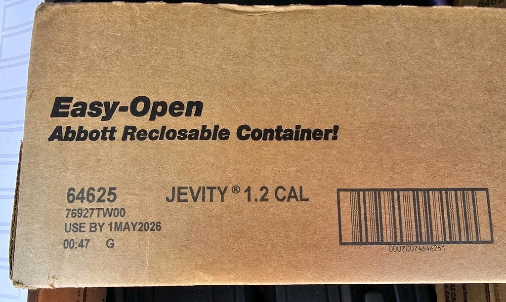 Abbott LK Jevity 1.5 Cal 8oz Unopened Case of 24 Cartons Exp Sept 2023 - 64628