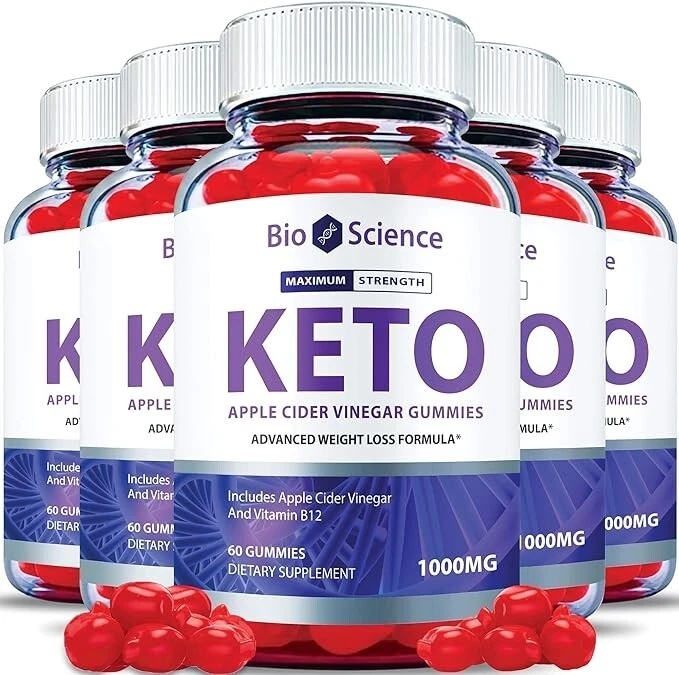 Bio Science Keto Apple Cider Vinegar Weight Loss Supplement (300 Gummies) 5-Pack