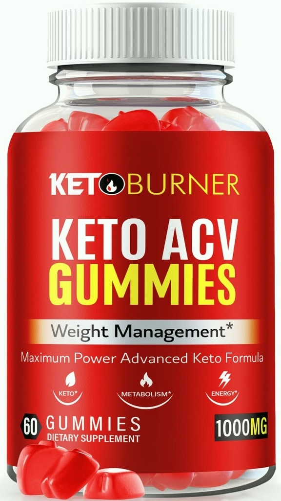 Keto Burner Advanced ACV Gummies, Maximum Strength Weight Loss Gummy 60ct