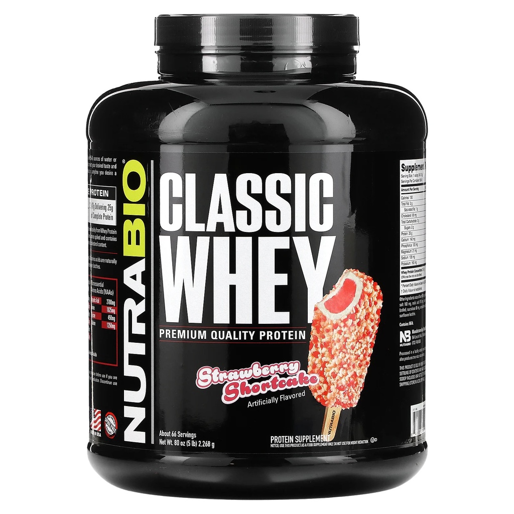 Classic Whey Protein, Strawberry Shortcake, 5 lb (2,268 g)