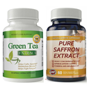 Green Tea Metabolism Booster & Saffron Extract Weight Loss Dietary Supplements