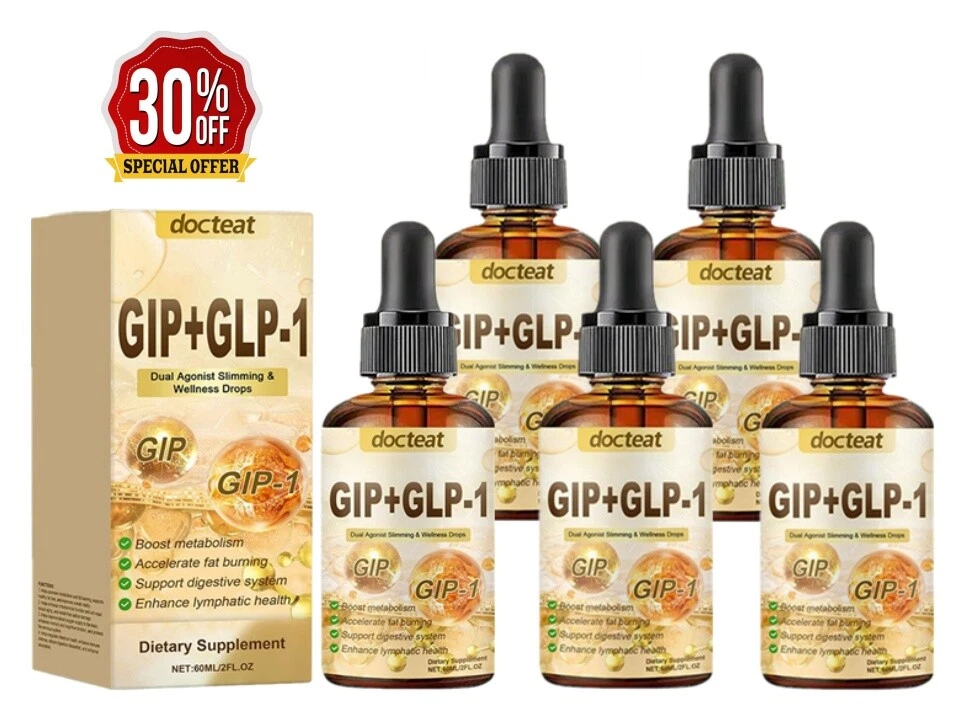 GIP+GLP-1 Dual Agonist Slimming & Wellness Drop- Boost Metabolism Oral Drop 60ml