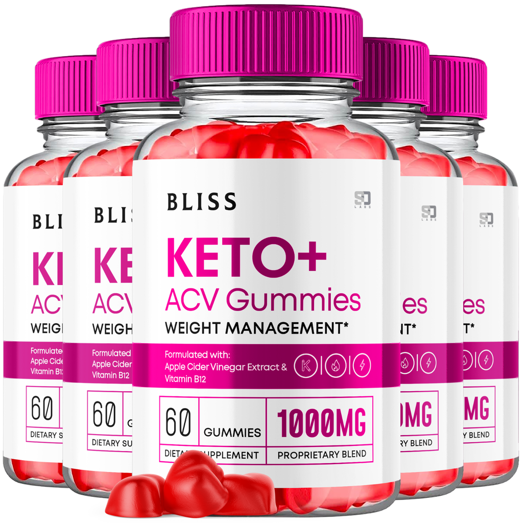 (5 Pack) Bliss Keto Gummies, Bliss Keto ACV Gummies Weight Loss (300 Gummies)