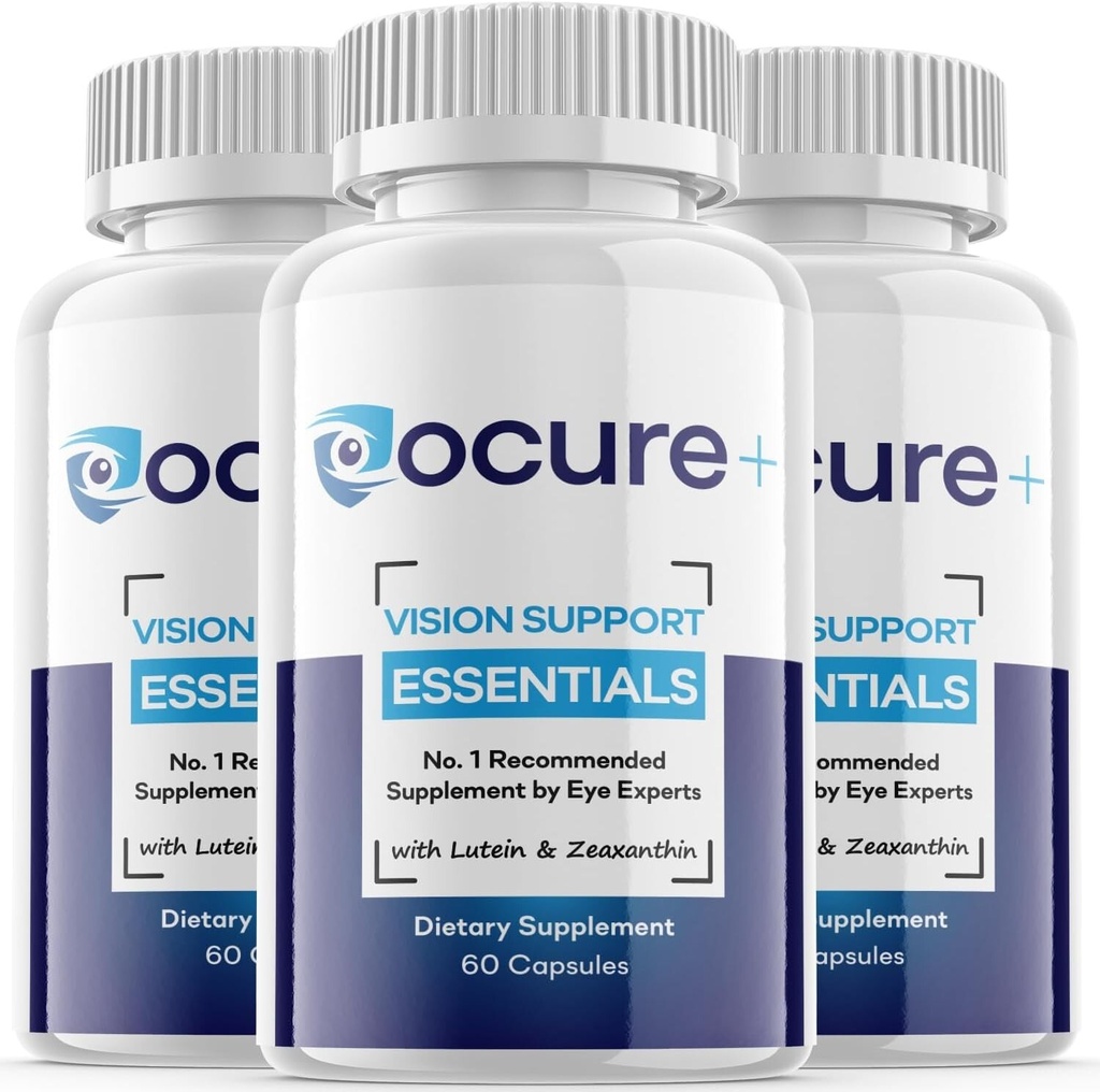 (3 Pack) Ocure+ Vision Supplement Pills - Support Healthy Vision & Eye Sight