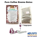 E10 Enema Detox Organic Cleansing Natural 100% Pure Coffee Colon Cleanse 7 Bags