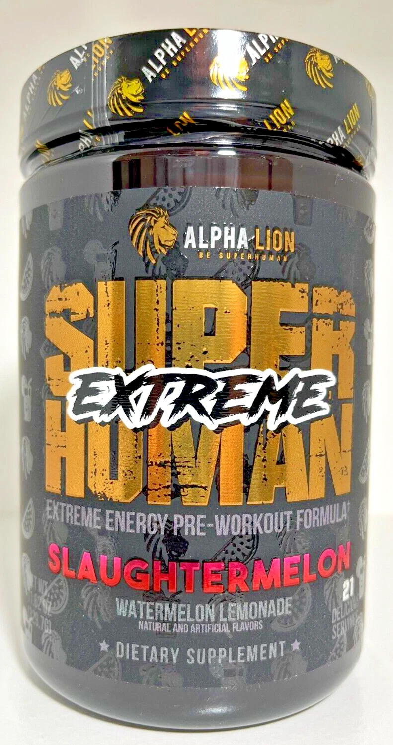 Alpha Lion Superhuman Extreme Energy Pre-Workout Hulk Juice 21 Full Servings