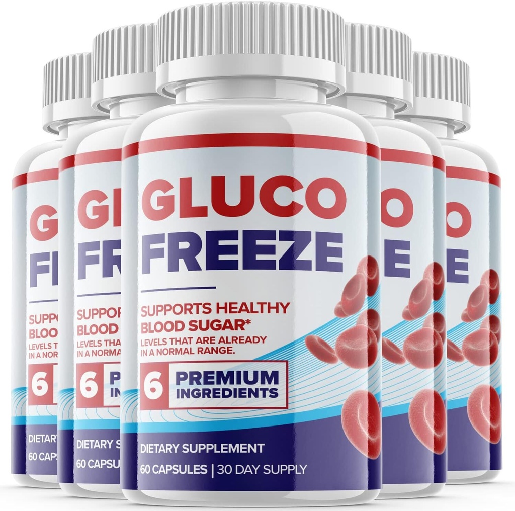 Glucofreeze Pills - Gluco Freeze Pills For Blood Sugar Support - 5 Pack