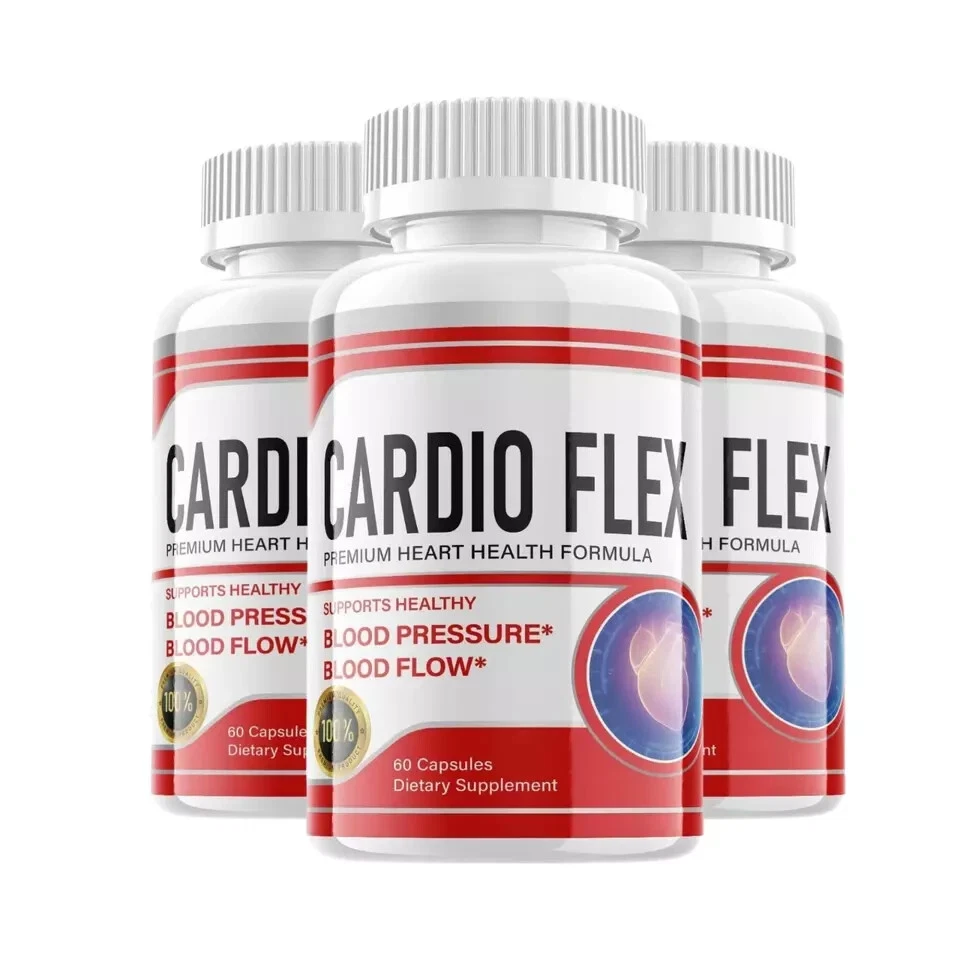 Cardio Flex Premium Heart Health Support Formula Pills (180 Capsules) 3-Pack