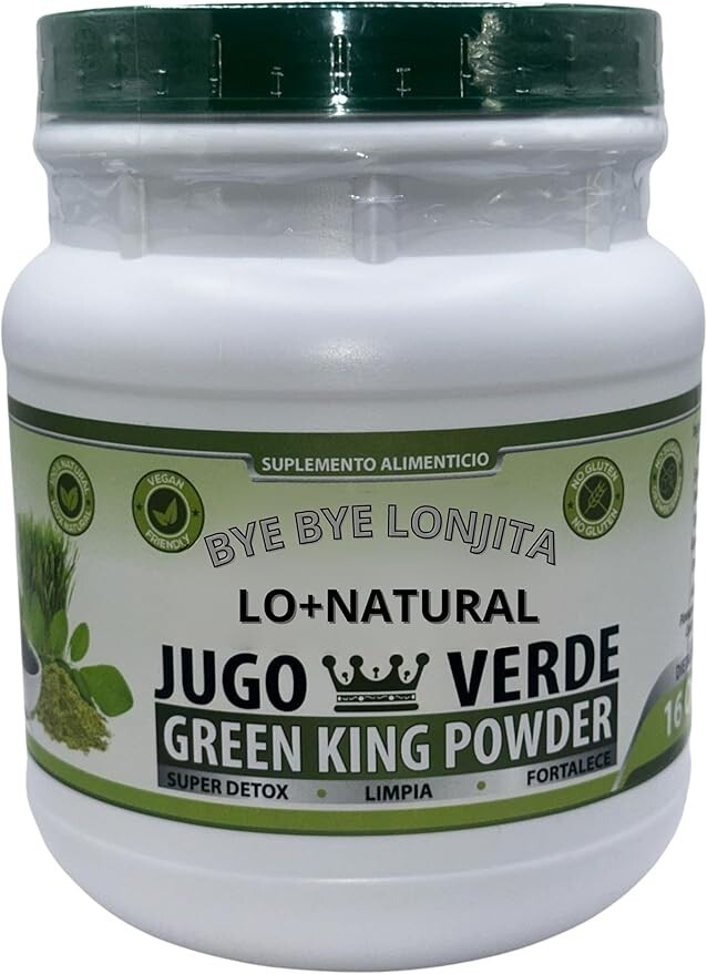 JUGO Verde (Green King Powder) Super Detox 16 oz Dietary Supplement 100% Natural