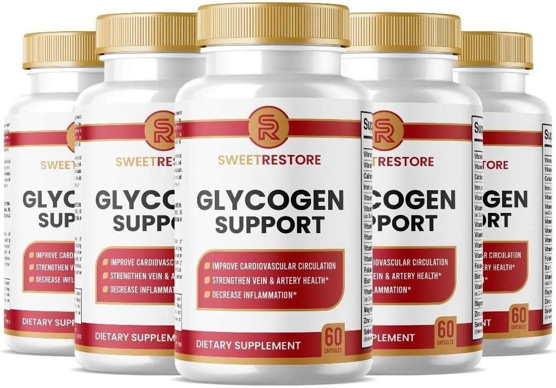 (5 PACK) Sweet Restore Glycogen Support Capsules, Joint Support (300 Capsules)