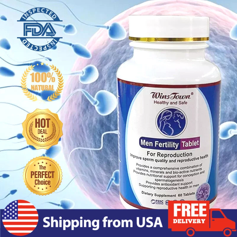 Men Fertility Tablet for Reproduction Natural Organic MACA Ginseng U.S.Shipping