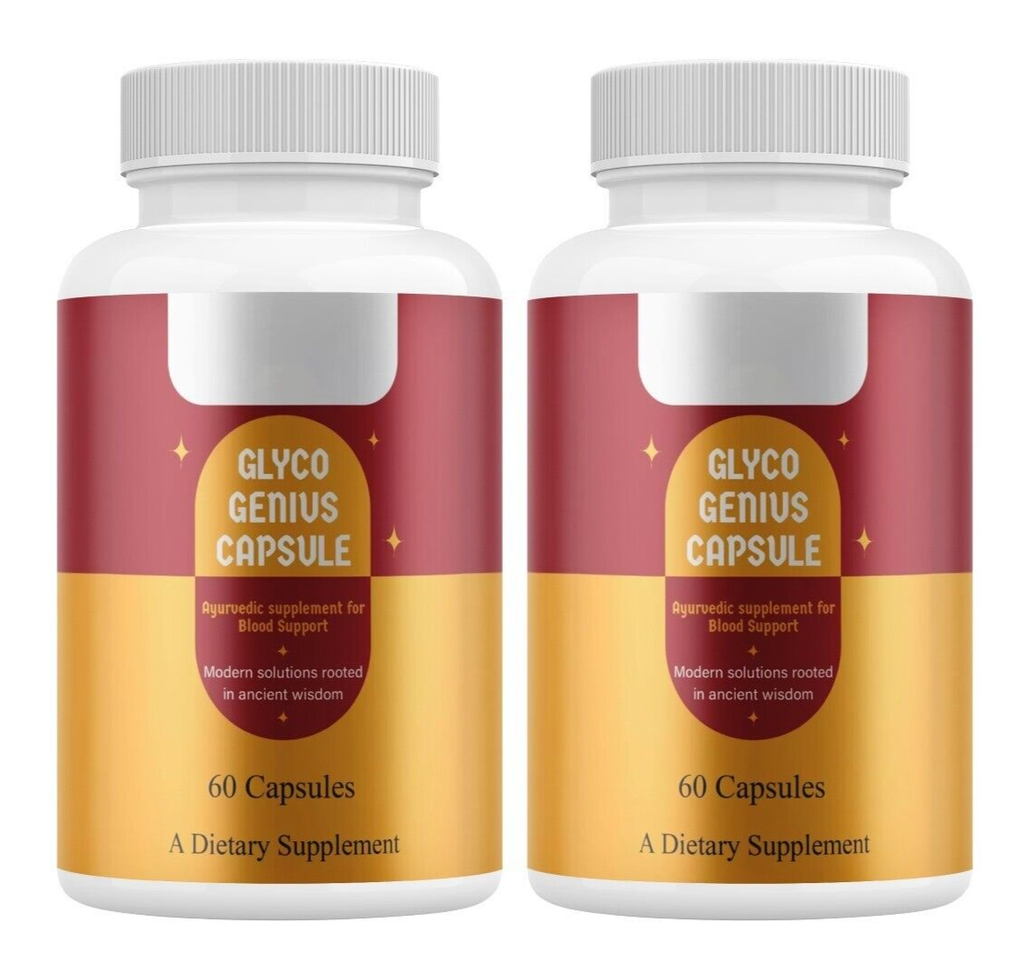(2 Pack) Glyco Genius Blood Capsules, GlycoGenius Blood Formula Support Pills