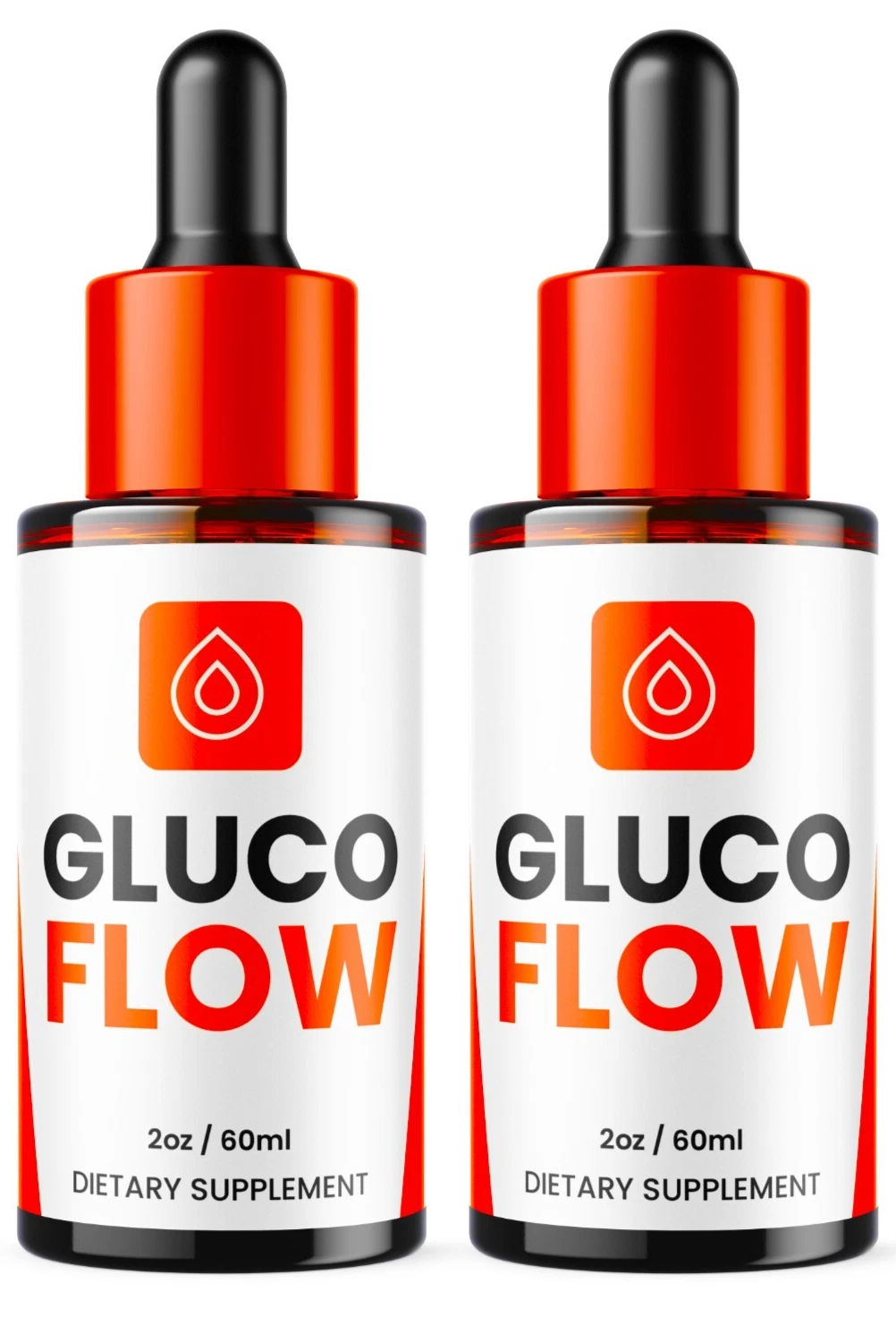 Gluco Flow, Gluco Flow Drops for metabolic health daily supplement 2Bottle60serv