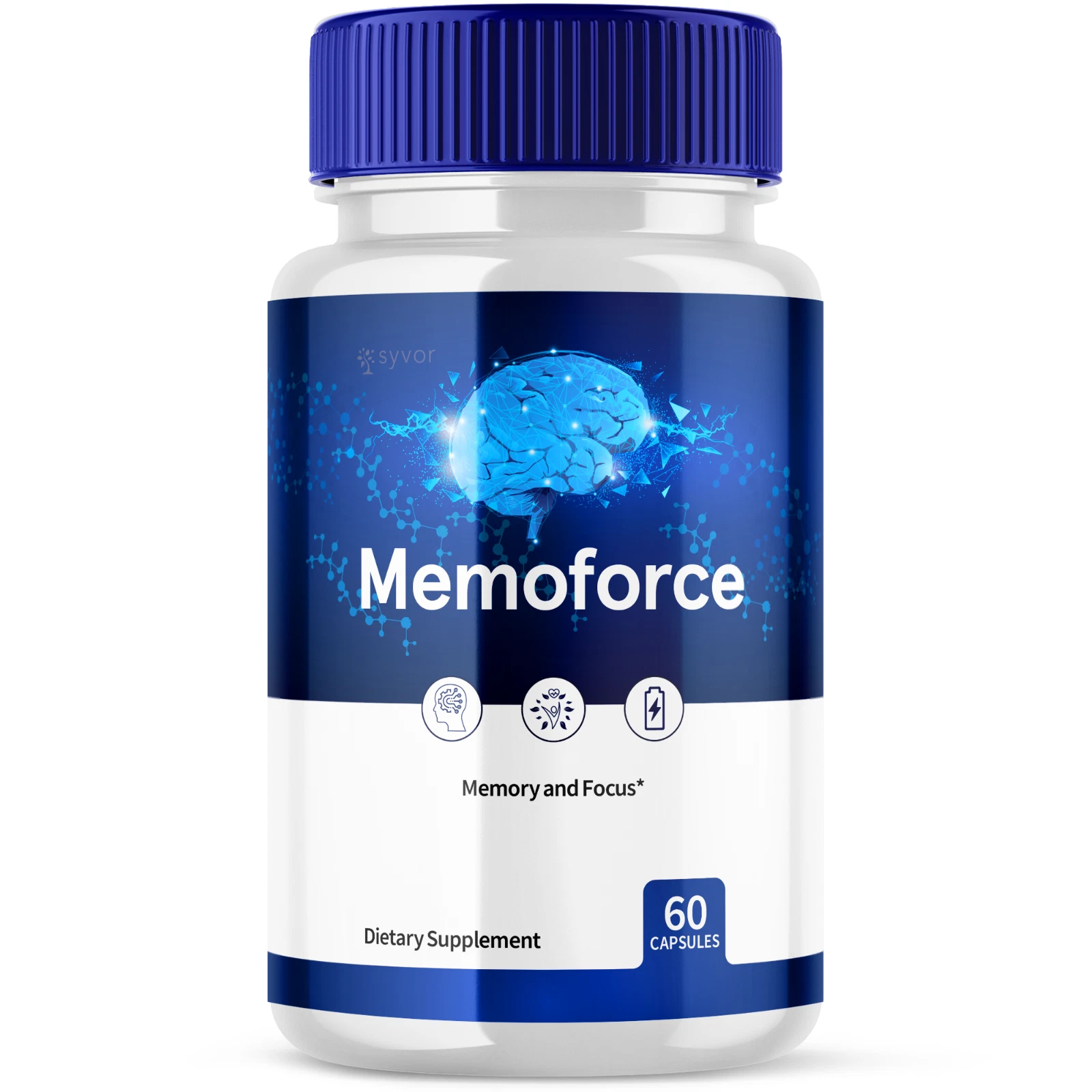 Memoforce Advanced Memory and Focus Supplement Memo Force Nootropic 60 Capsules