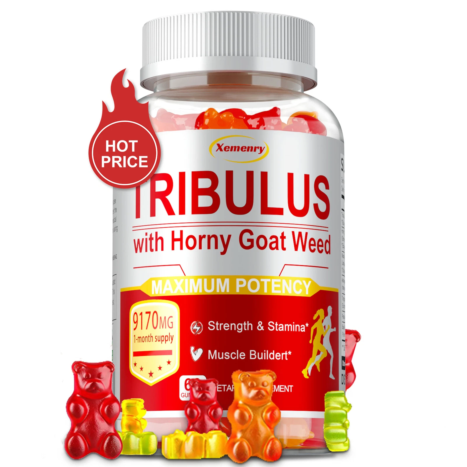 Tribulus 9170mg -Testosterone Booster & Muscle Builder,Enhance Male Libido