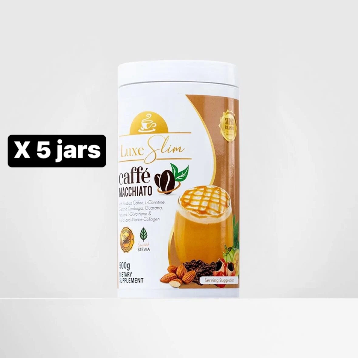 Luxe Slim Caffé Macchiato Half Kilo 500g X 5 Jars