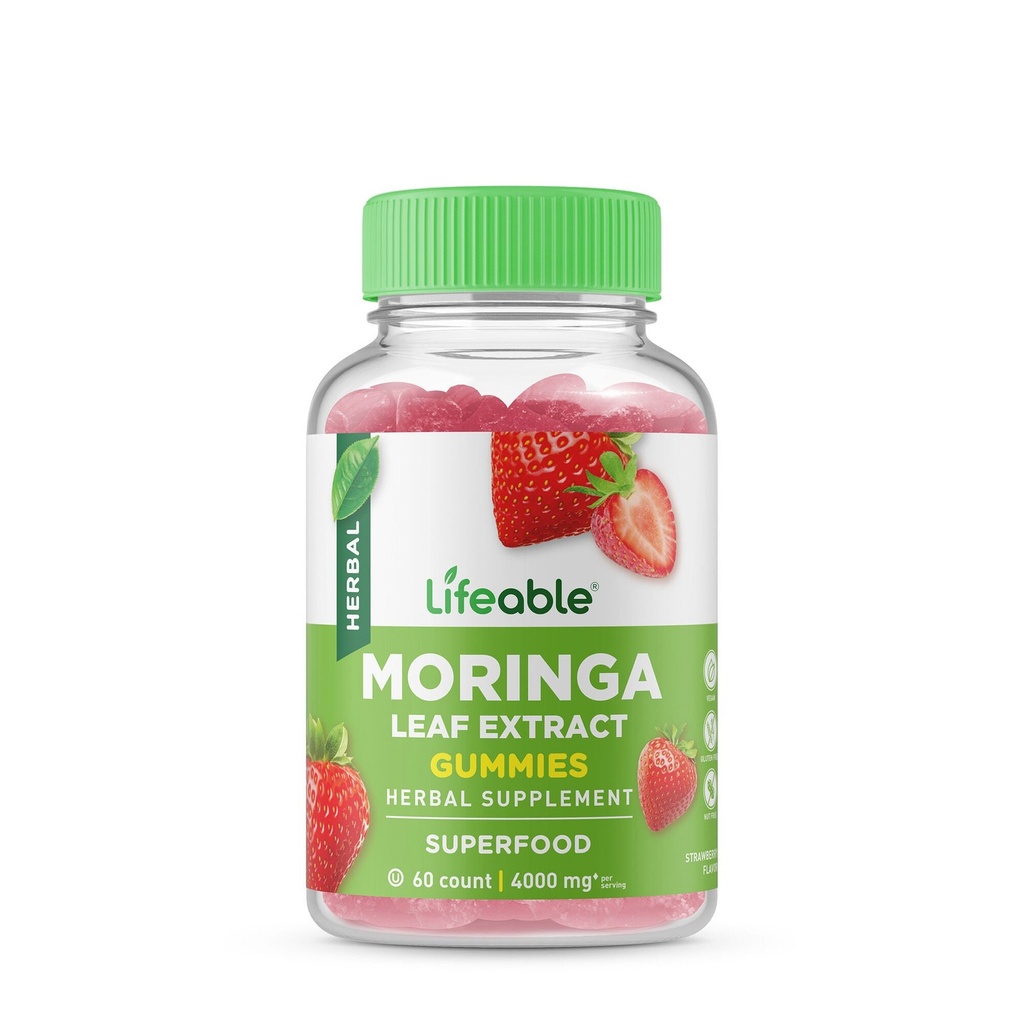 Moringa Leaf Extract 4000mg - 60 Gummies (30 Servings)