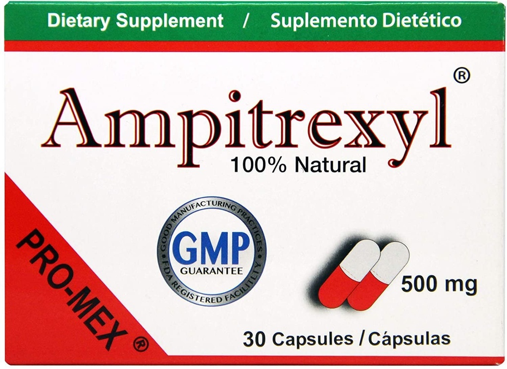 ProMex Ampitrexyl Natural Immune Support Dietary Supplement 500 mg 30ct 2 Pack
