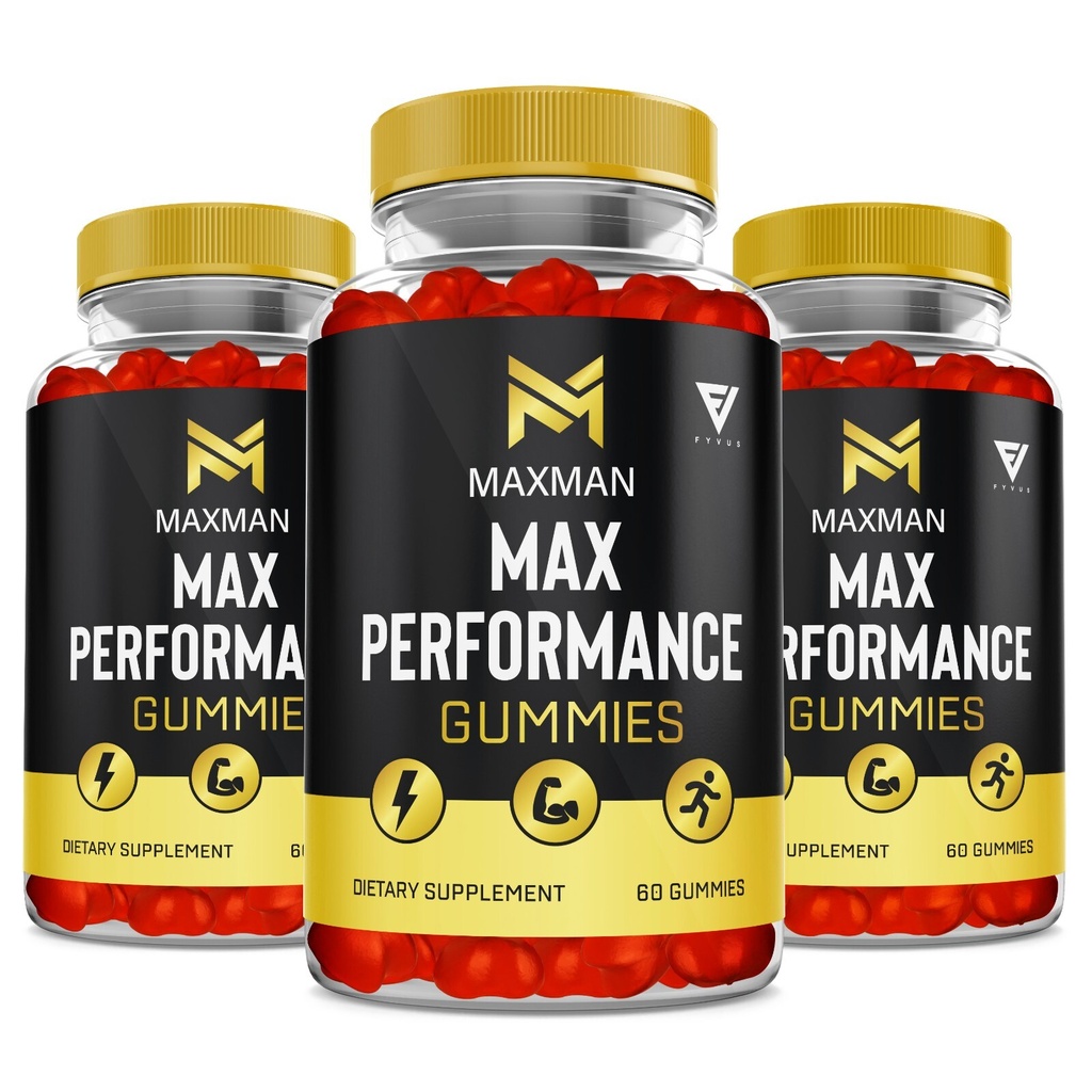 (3 Pack) MaxMan Gummies Max Man Overall High Drive Support (180 Gummies)