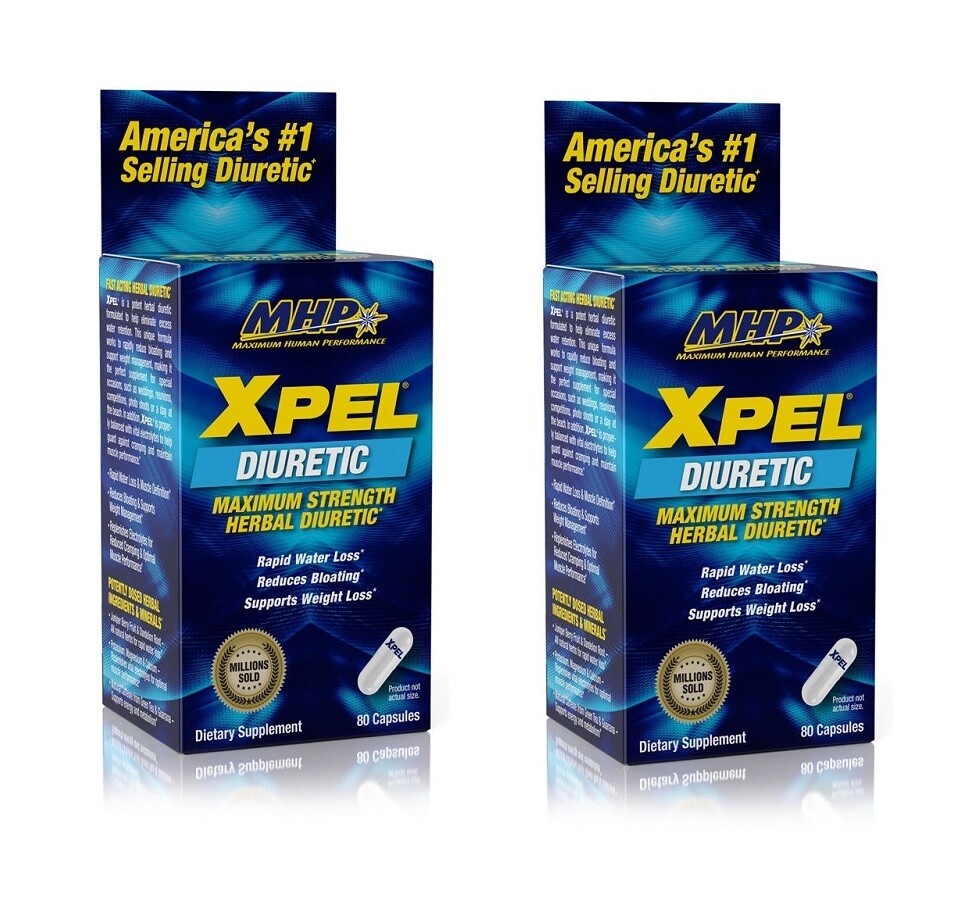 MHP XPEL Fast-Acting Maximum Strength Herbal Diuretic [2 Pack ]