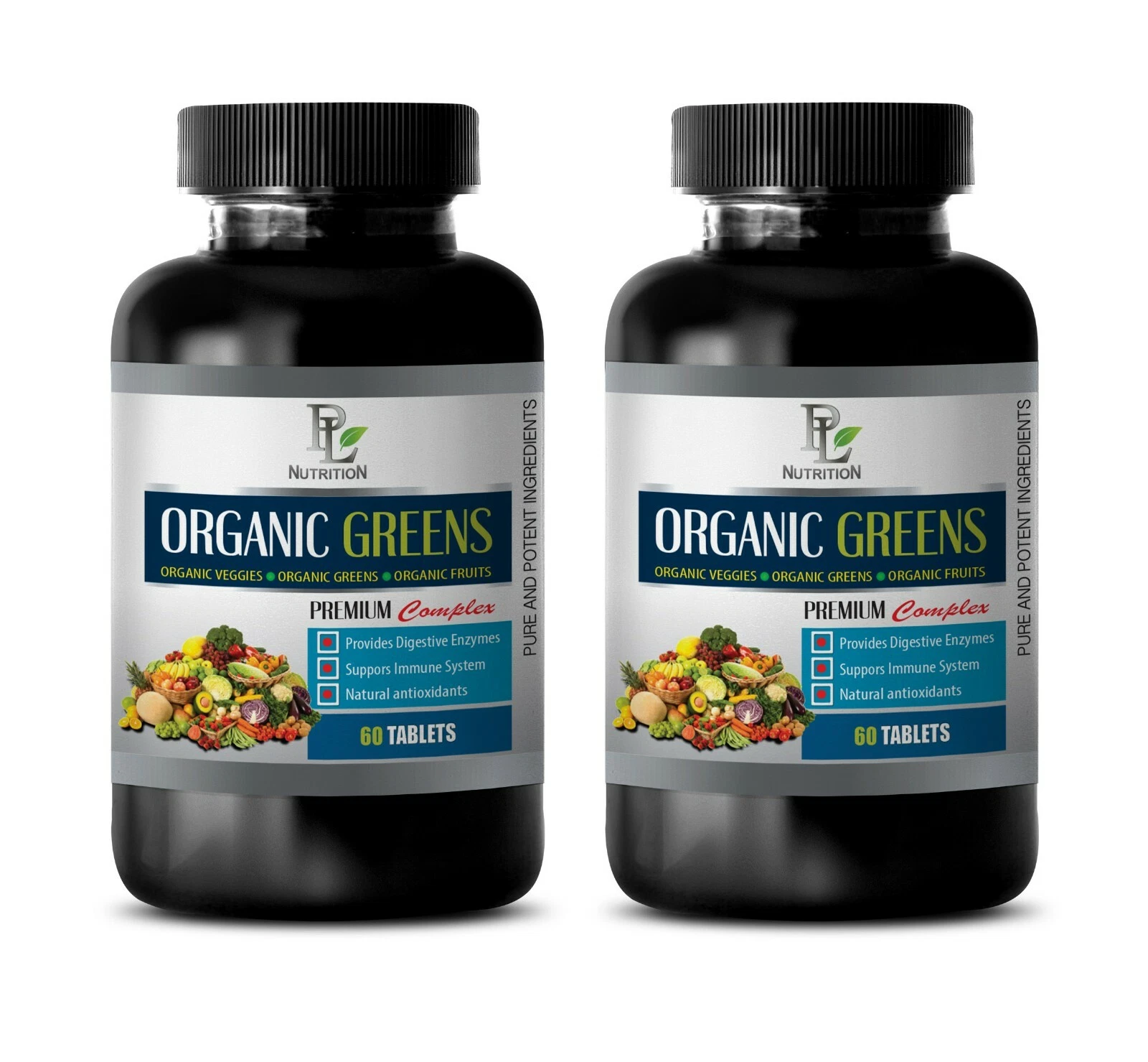 heart health capsules - ORGANIC GREENS - ginger ginger 2 BOTTLE
