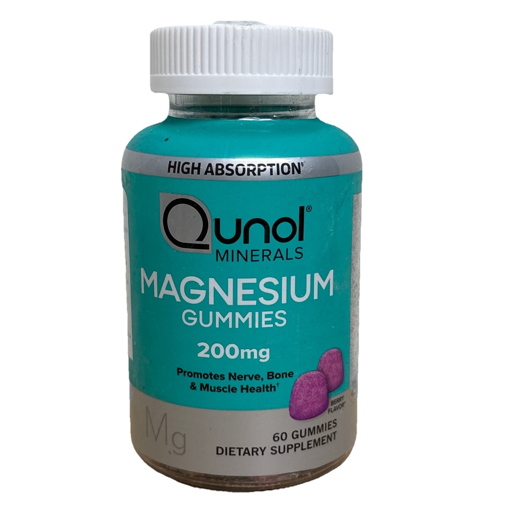 Qunol High Absorption Magnesium Gummies 200mg - 60 Gummies