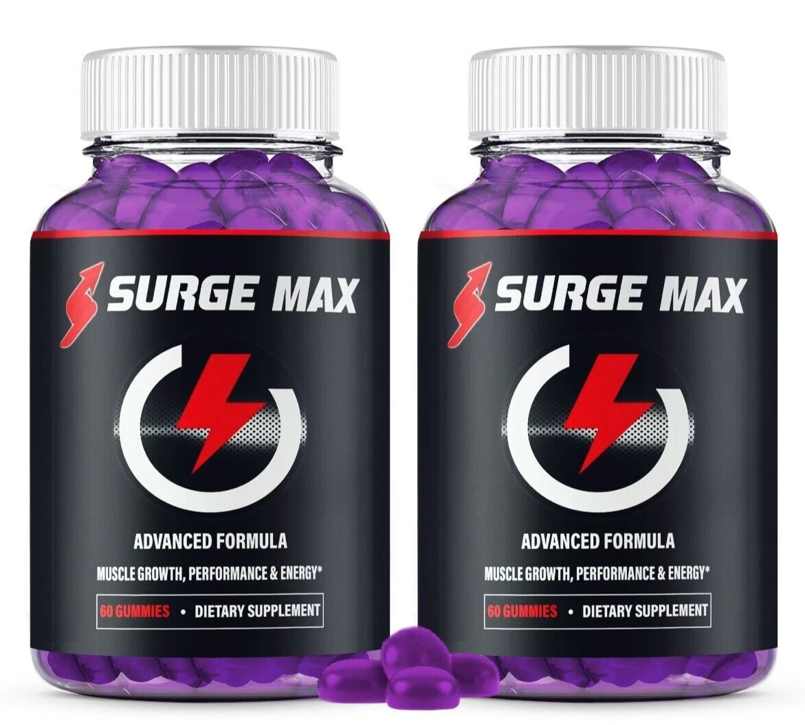 (2 Pack) Surge Max Gummies, SurgeMax Performance Support