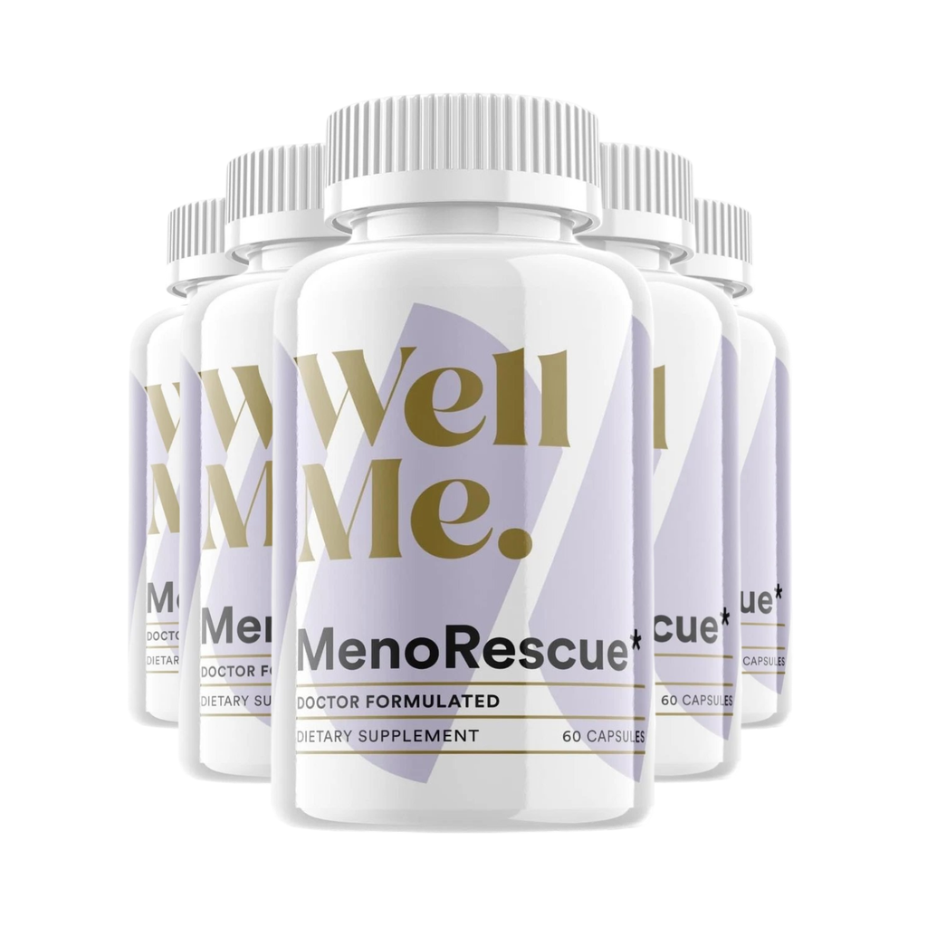 5-Pack Wellme. Menorescue Pills - Meno Rescue Dietary Supplement - 300 Capsules