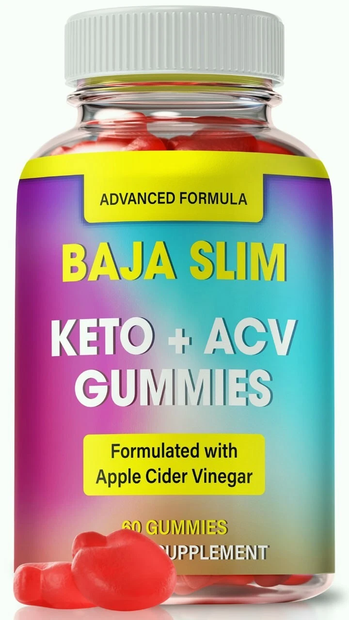 Baja Slim Keto + ACV Gummies, BajaSlim Advanced Weight Loss Gummy 60ct