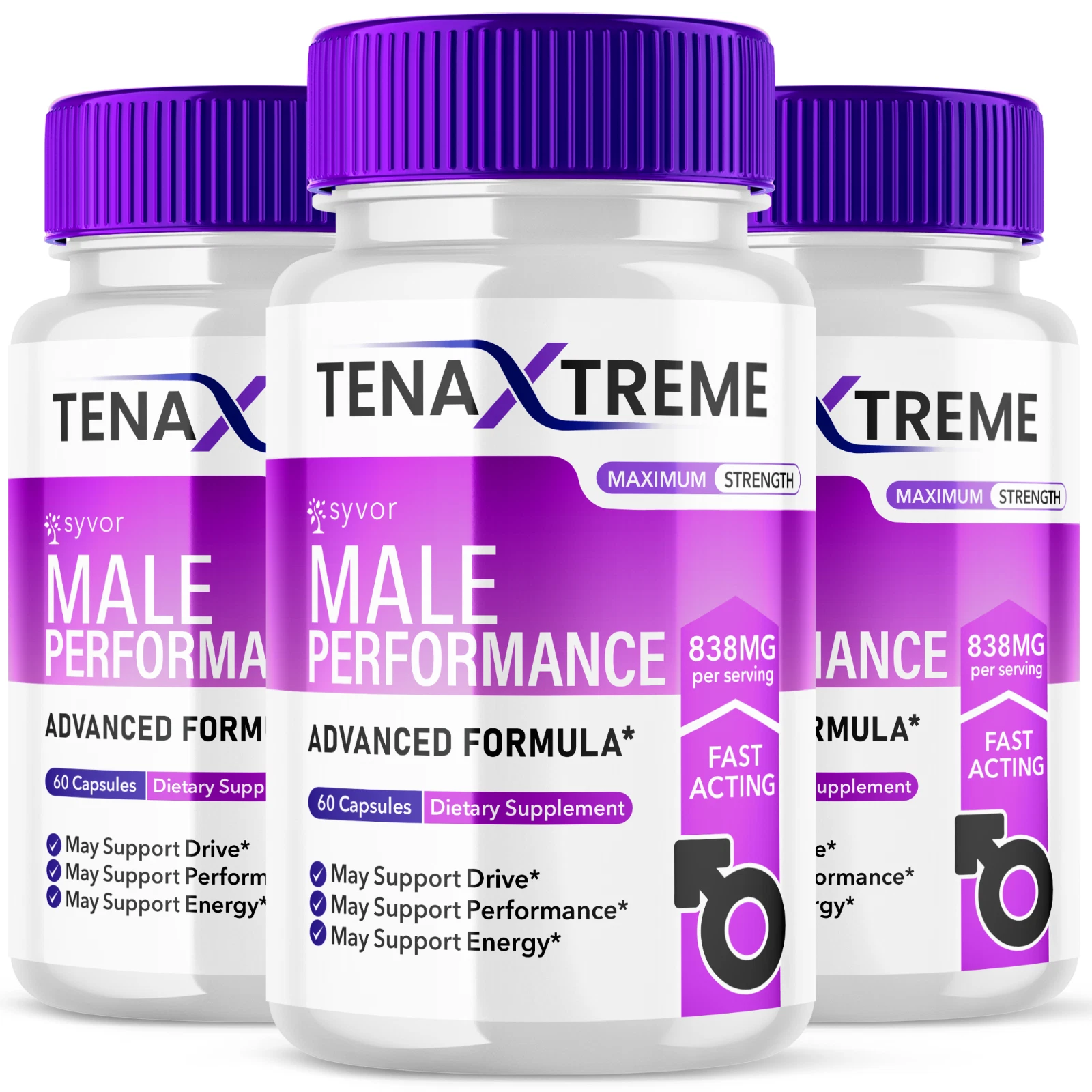 Tena Xtreme Male Pills Advanced Vitality Support Formula Supplement 180 Capsules