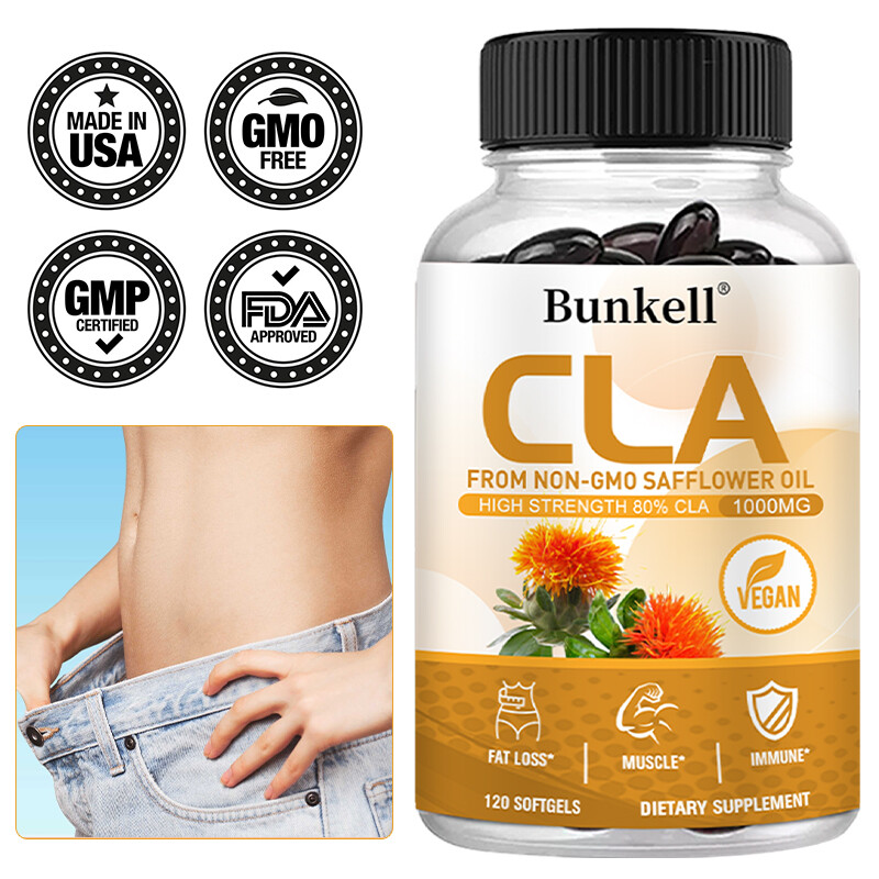CLA 1000mg Max Potency CLA Safflower Oil Weight Supplement Immune Muscle Support