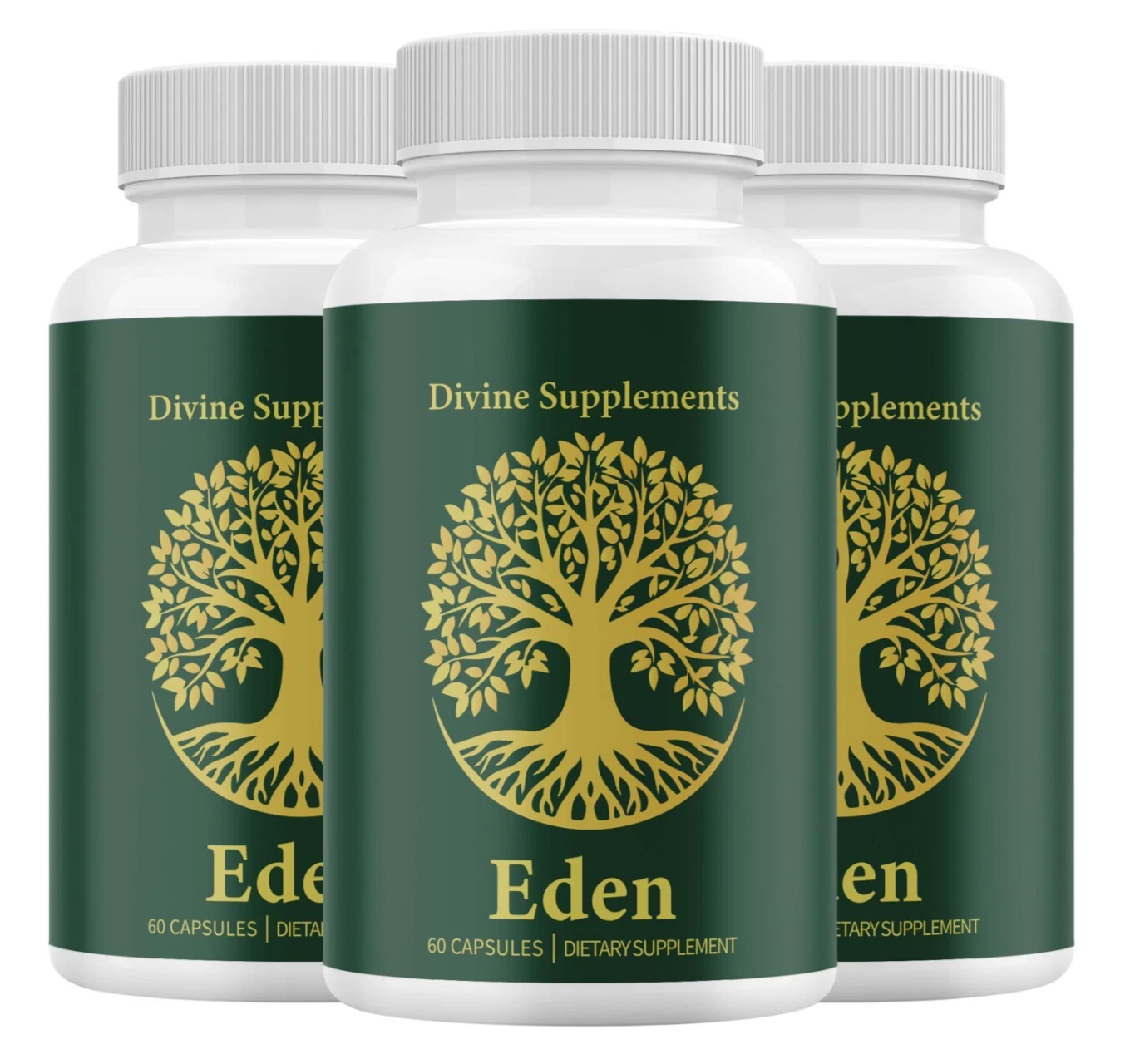(3 Pack) Eden Capsules – Eden Pills Digestive Support, Gut Wellness
