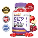 Turbo Ripped Keto Extreme ACV Gummies 2000MG Apple Cider Vinegar 60 Gummys