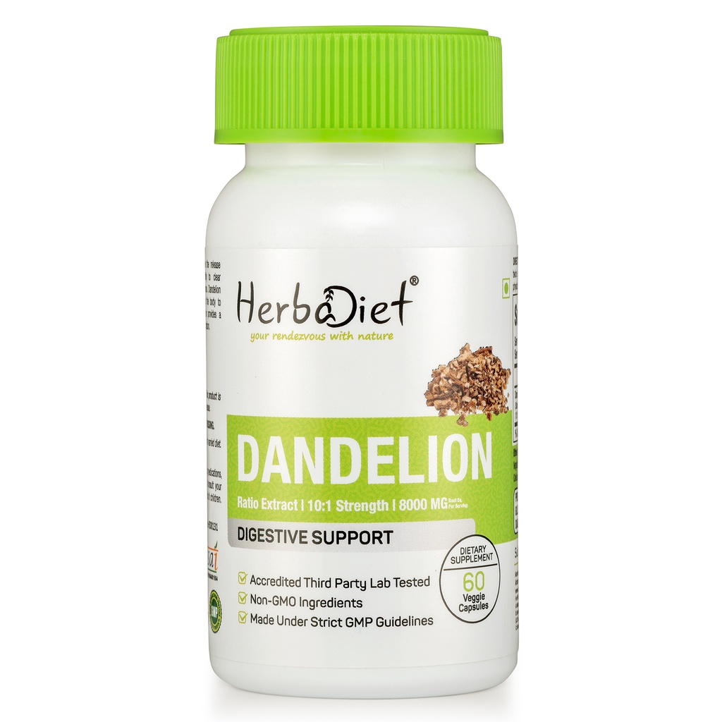 Dandelion Root Extract 10:1 Capsules STRONG Liver Kidney Colon Cleanse Support