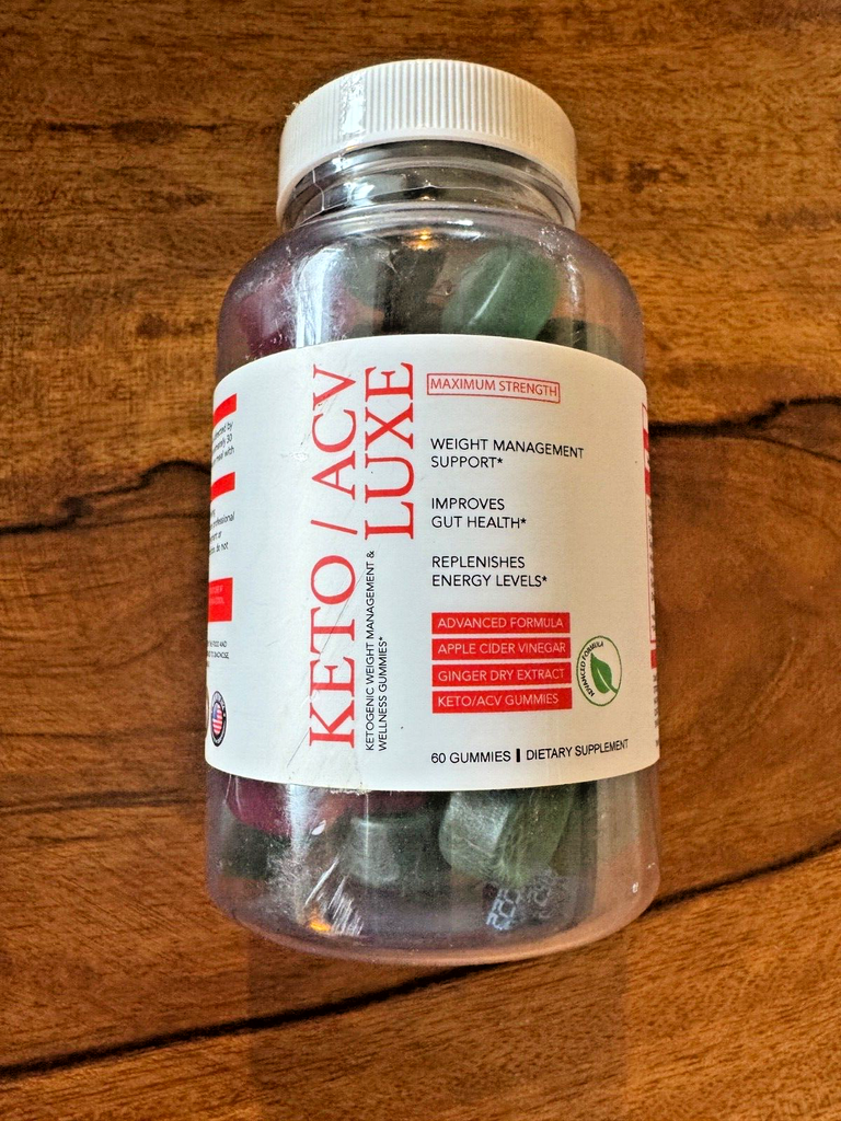 Luxe Keto ACV Gummies, Weight Loss, Fat Burner, Appetite Suppressant-60ct -3/25