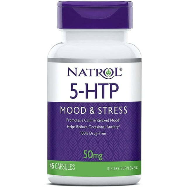 Natrol 5 HTP Supplement Positive Mood Support Gentle Capsules 50mg 45ct 6 Pack