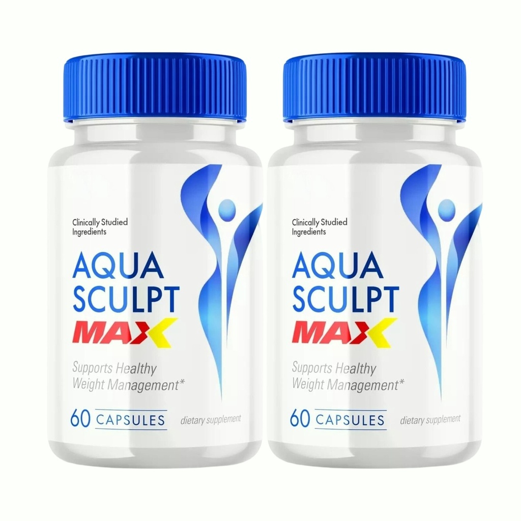 2-Pack Aqua Sculpt Max Weight Loss Support, AquaSculpt Max Strength 120 Capsules